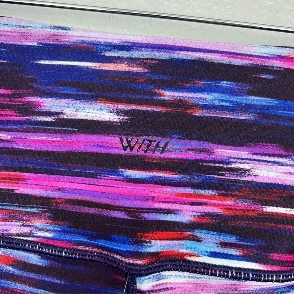 Peloton Reversible NWT Melody High-Waist Leggings S Tie-Dye Stripe 7/8 Tights - Picture 8 of 14